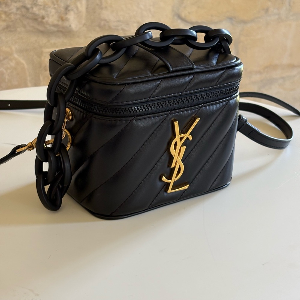 Yves Saint Laurent Beaute VIP Gift  Bag Crossbody bag handbag Black New In Box - Picture 6 of 12